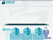 Tablet Screenshot of biodencell.com